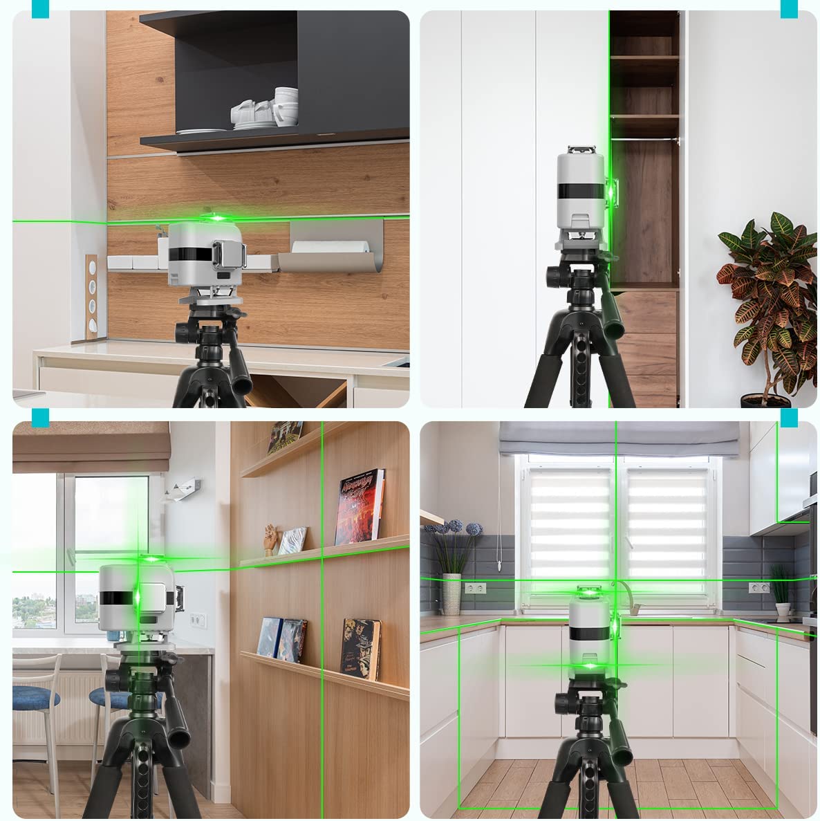 Laser Level 16 Lines 4D Green - DS04CG Zelfnivellerende 16 Kruislijnen Superlichte Laserwaterpas
