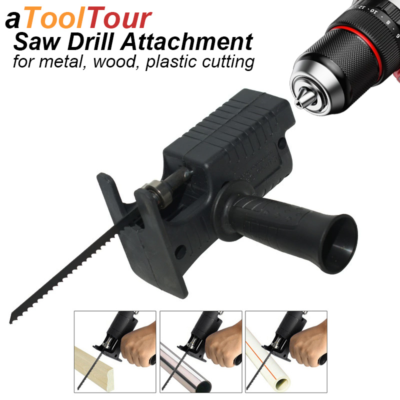 Reciprocating Saw Attachment Drill - Reciprozaagadapter Elektrische boormachine-opzetstuk Draagbare conversieconverter Jig