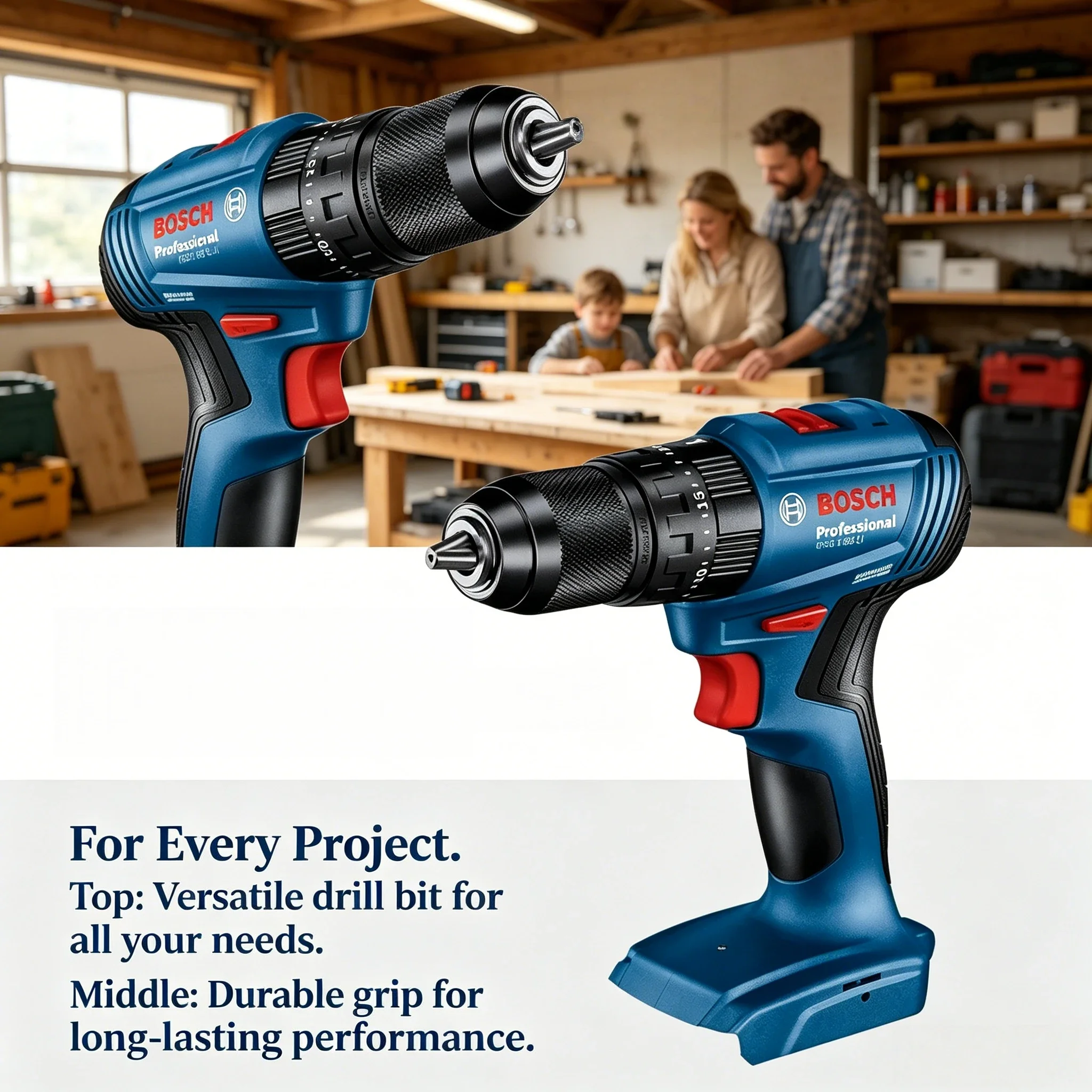 Brushless Cordless Electric Drill 18V - Bosch GSB 185-LI 18V borstelloze accu-slagboormachine