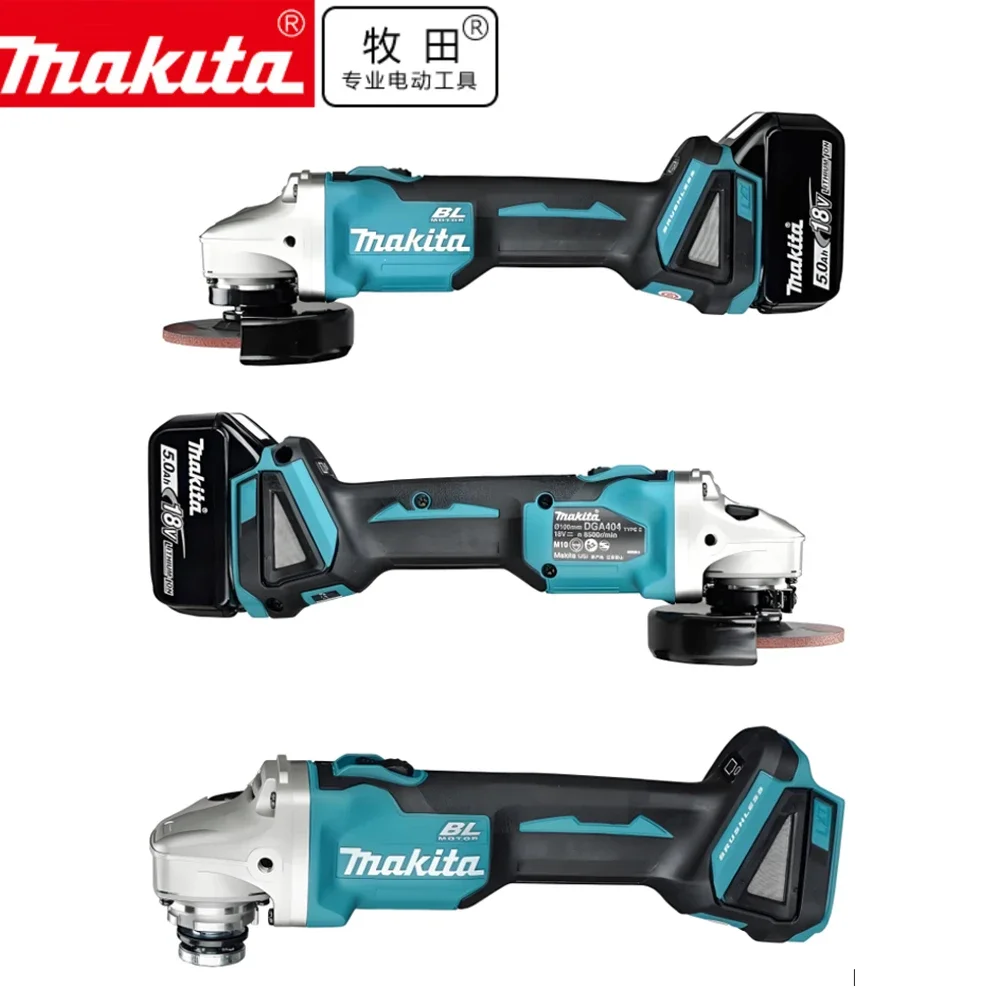 Brushless Angle Grinder Battery Powered - Makita accu DGA404 125mm Slijptol 18V