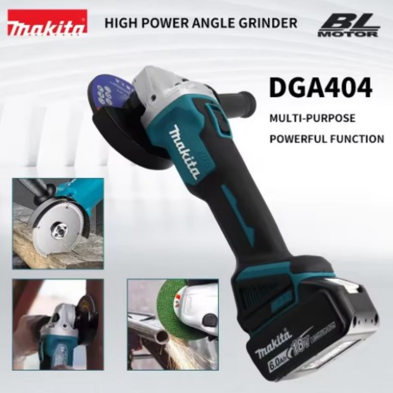 Brushless Angle Grinder Battery Powered - Makita DGA404 Borstelloze Elektrische Slijpmachine 125mm/100mm