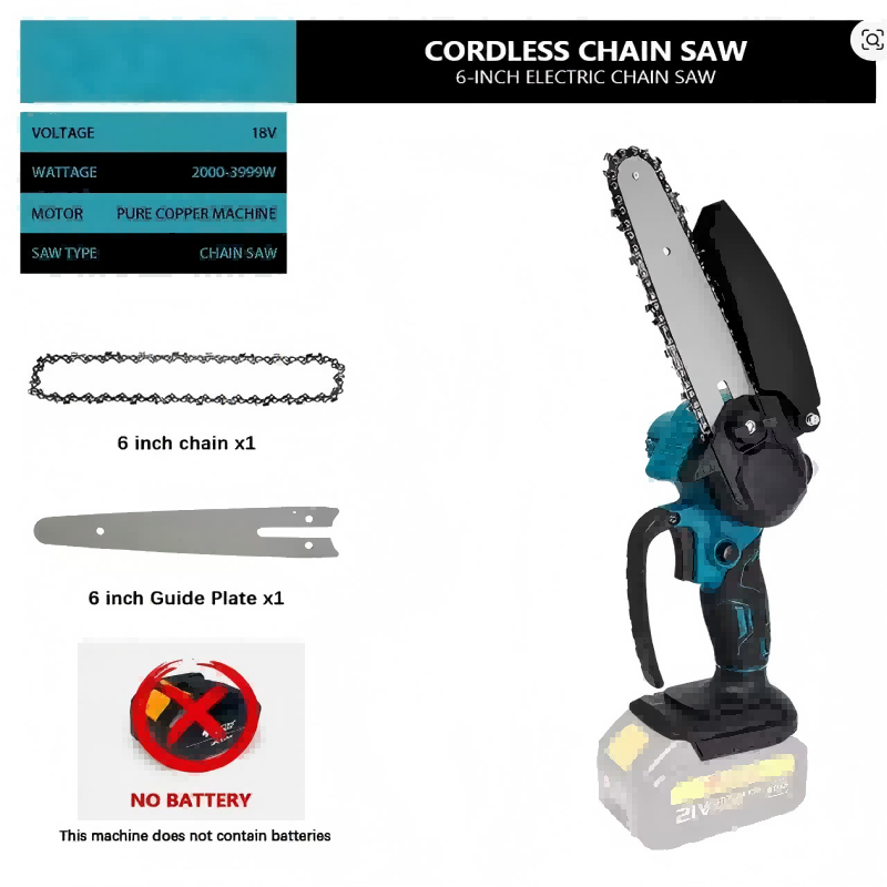 1700 RPM 6 Inch Mini Li-Ion El - Mini Electric Chainsaw 6 Inch recensie en prijs