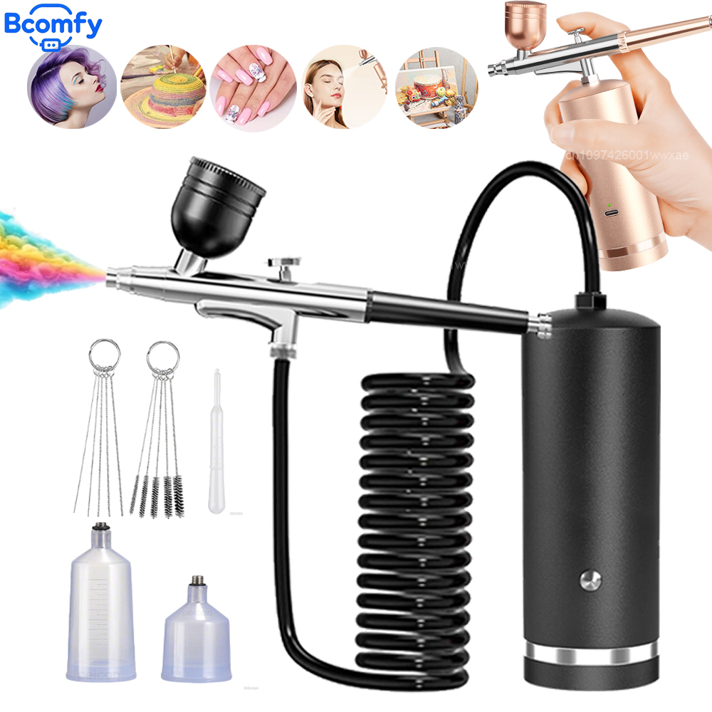 Airbrush met compressor Oplaad - Airbrush Kit With Mini Compressor recensie en prijs