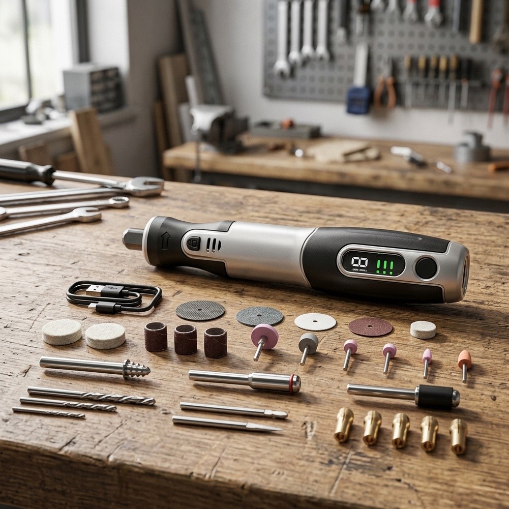 Draadloze elektrische roterend - Cordless Rotary Tool Kit Accessories recensie en prijs