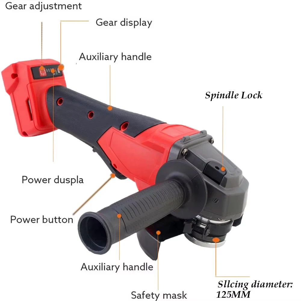 125mm Elektrische Haakse Slijp - Brushless Angle Grinder Battery Powered recensie en prijs