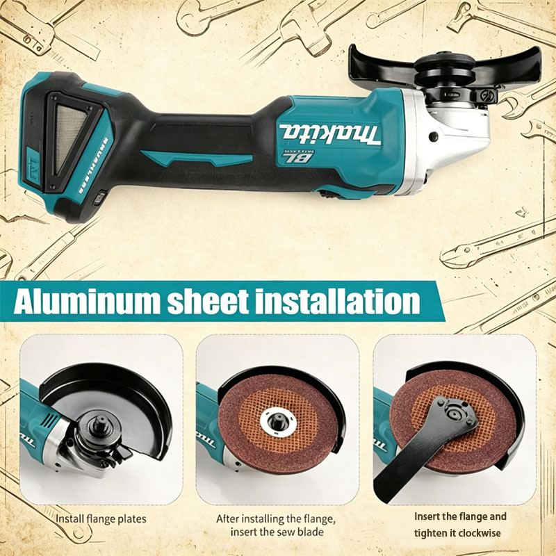 Makita DGA504 18V 6.0Ah 125mm  - Brushless Angle Grinder Battery Powered recensie en prijs