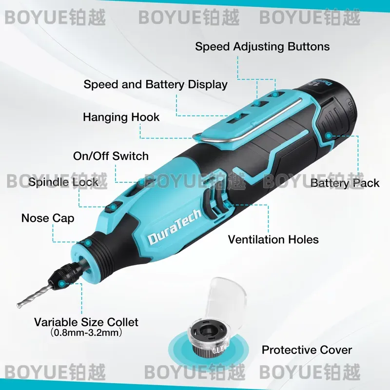 12V Draadloos Roto-gereedschap - Cordless Rotary Tool Kit Accessories recensie en prijs