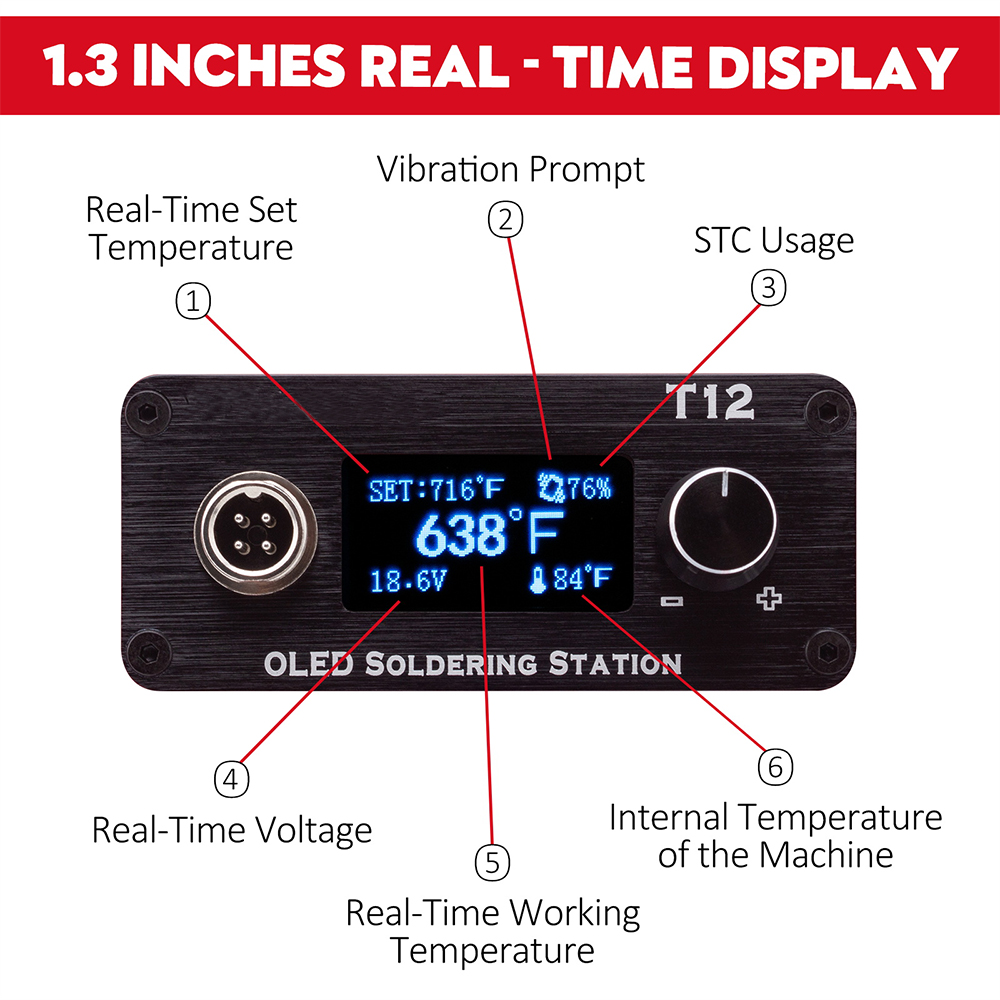 OLED T12 Soldeerbout Station V - Digital Soldering Station T12 recensie en prijs