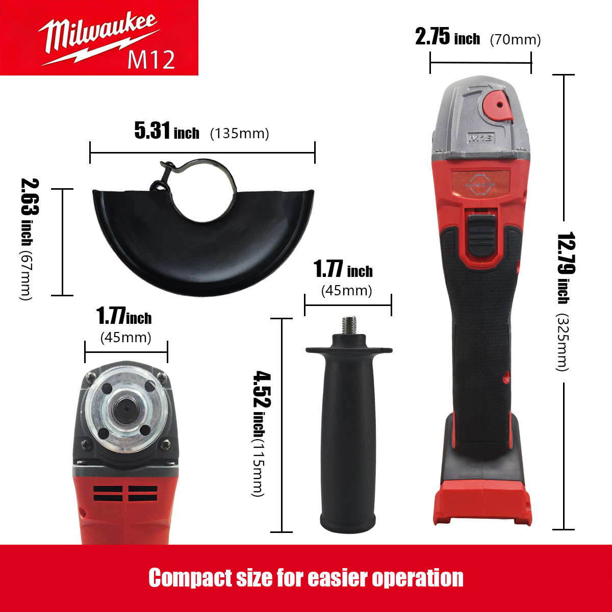Milwaukee M12 M18 Borstelloze  - Brushless Angle Grinder Battery Powered recensie en prijs