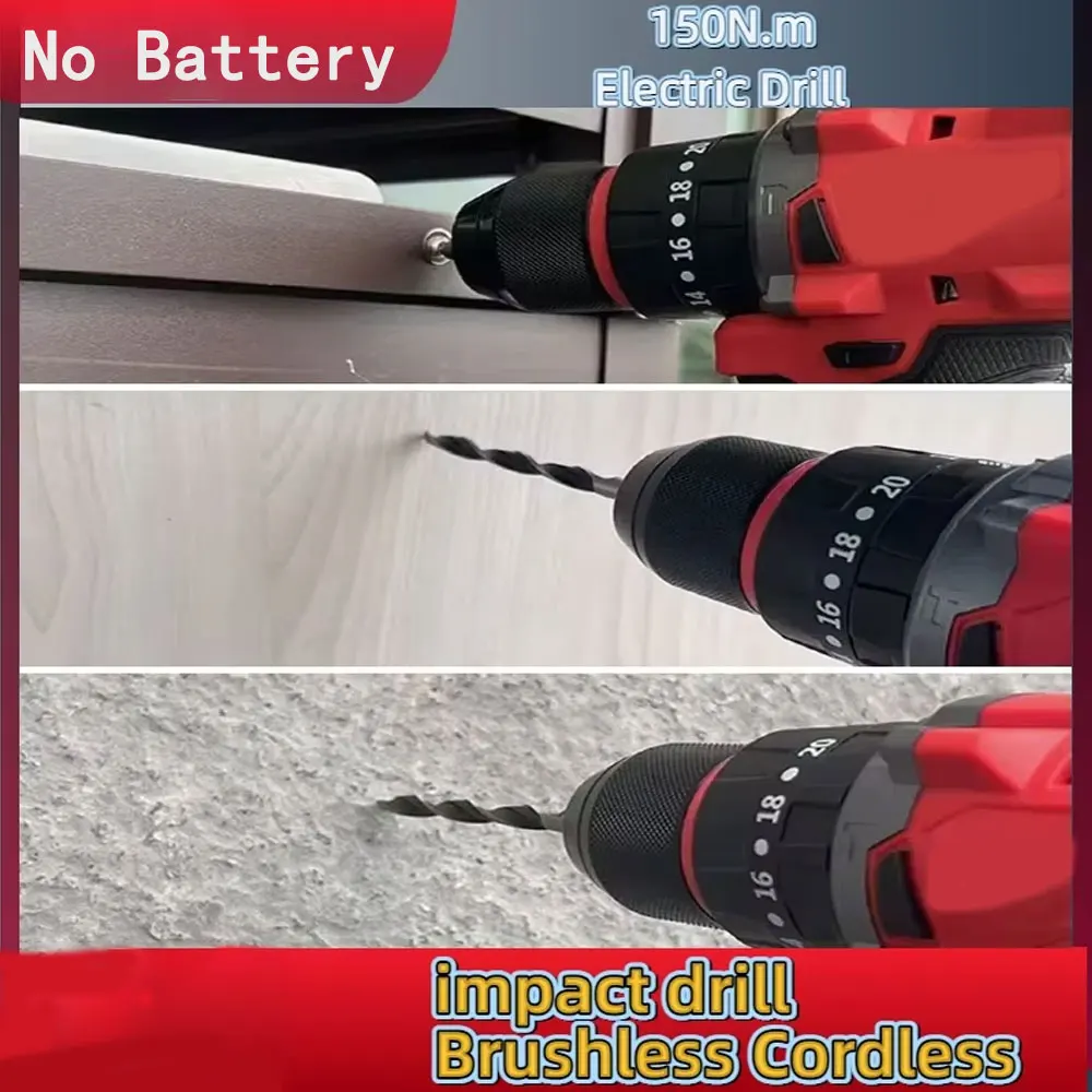 Kleine elektrische borstelloze - Brushless Cordless Electric Drill 18V recensie en prijs