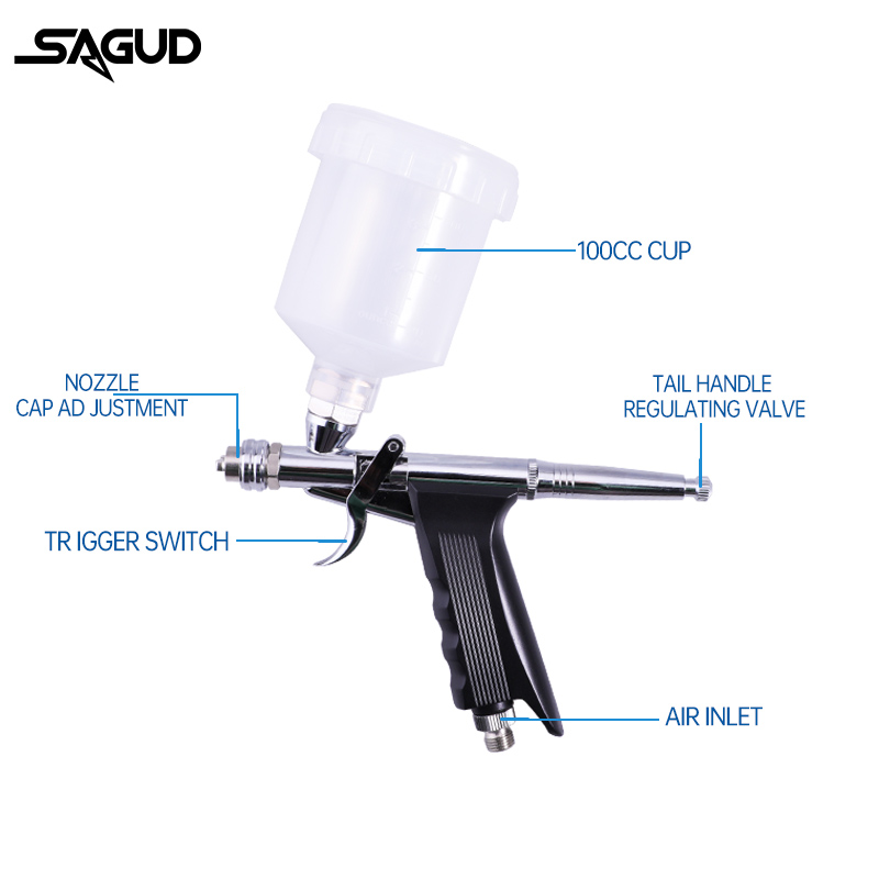 Zwaartekracht-Feed Airbrush Du - Airbrush Kit With Mini Compressor recensie en prijs